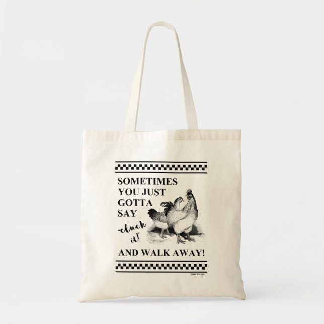 CLUCK IT! TOTE BAG (Front)