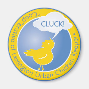Cluck Logo Magnet