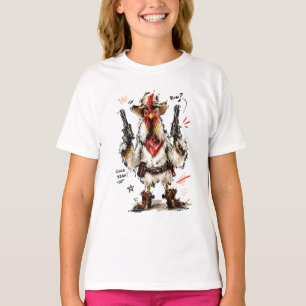 Cluck Yeah! Cowboy Rooster with Pistols T-Shirt