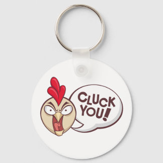 Cluck you! key ring