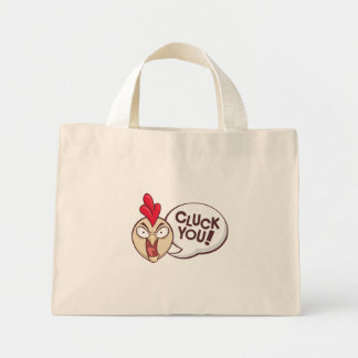 Cluck you! mini tote bag