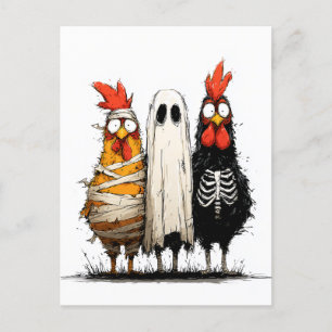 Cluckin’ Creepy Halloween Bash Postcard