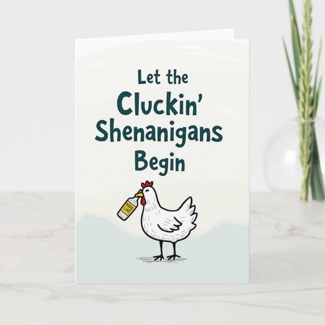 Cluckin Shenanigans Fun Time Card (Front)