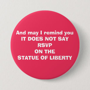 Clueless Against Immigration Ban 7.5 Cm Round Badge
