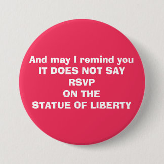 Clueless Against Immigration Ban 7.5 Cm Round Badge