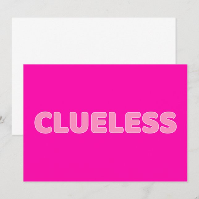 Clueless I Invitation (Front/Back)