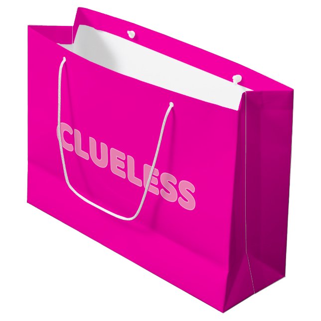 Clueless I Large Gift Bag (Front Angled)