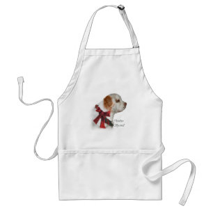 Clumber Spaniel Christmas Gifts Standard Apron