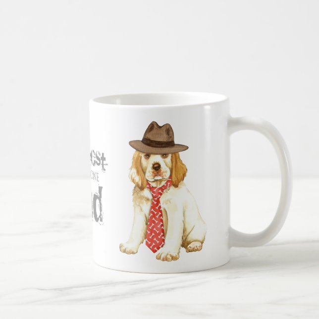Clumber Spaniel Dad Coffee Mug (Right)