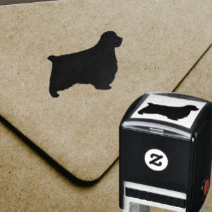 Clumber Spaniel Dog Breed Silhouette Self-inking Stamp