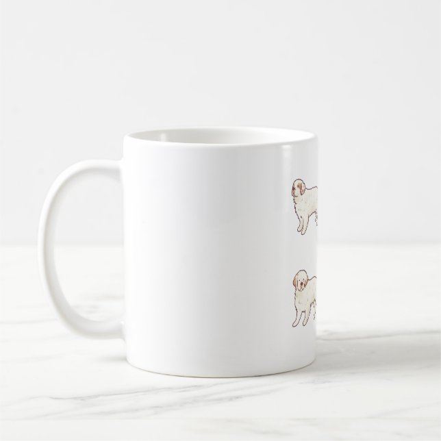 Clumber spaniel dog Magic Coffee Mug (Left)
