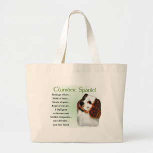 Clumber Spaniel Gifts Large Tote Bag