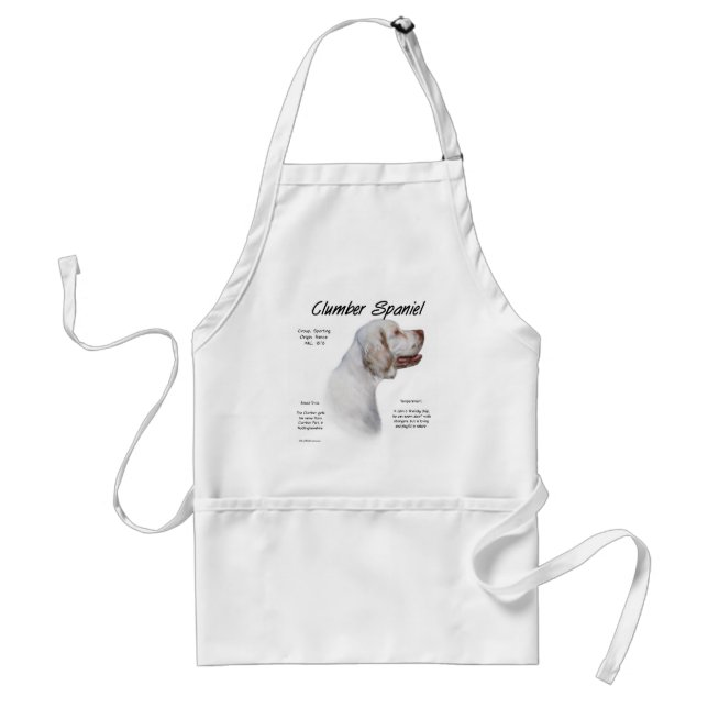 Clumber Spaniel History Design Standard Apron (Front)