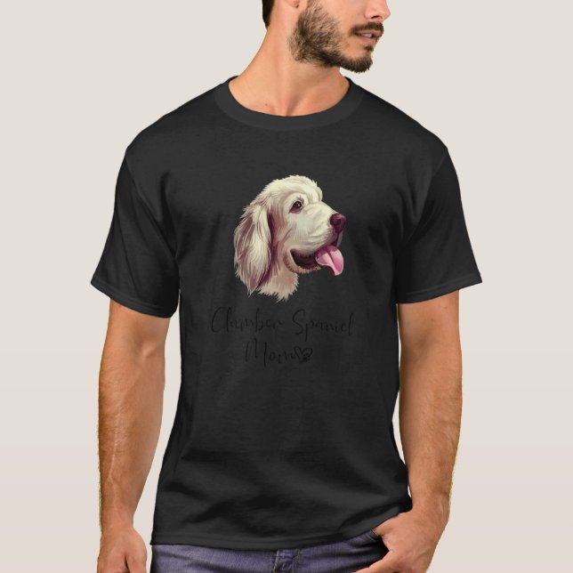 Clumber Spaniel Mum Cute Puppy Dog Owner Clumber S T-Shirt (Front)
