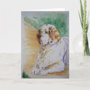 Clumber Spaniel - My Friend Greeting Card