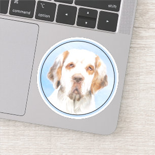 Clumber Spaniel Painting - Cute Original Dog Art