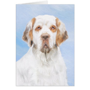 Clumber Spaniel Painting - Cute Original Dog Art