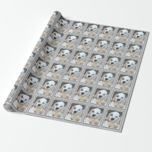 Clumber Spaniel Painting - Cute Original Dog Art Wrapping Paper