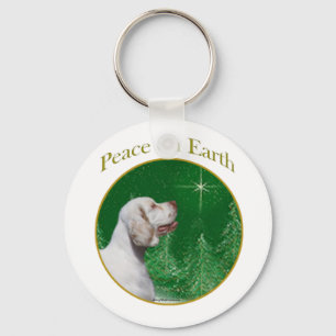 Clumber Spaniel Peace Key Ring