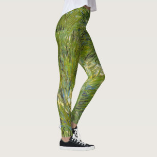 Clumps of Grass by Vincent van Gogh Leggings