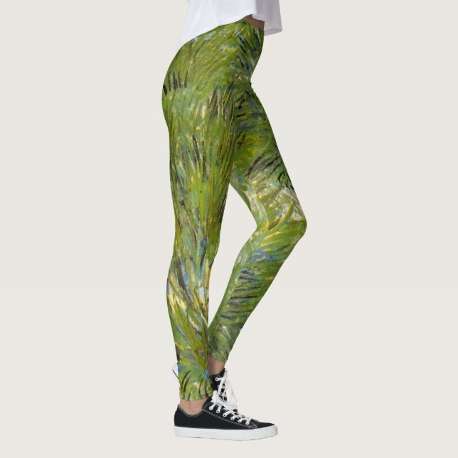 Clumps of Grass by Vincent van Gogh Leggings (Right)