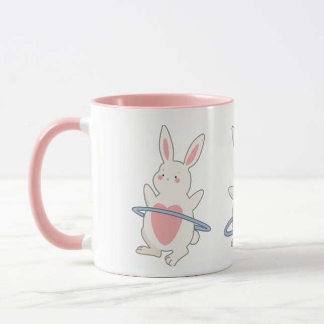 Clumsy Bunny Easter Mug (Left)