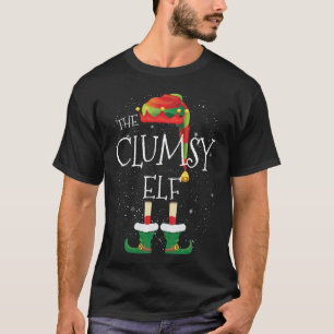 CLUMSY Elf Family Matching Christmas Group Funny T-Shirt