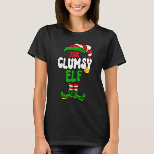 Clumsy Elf Pajama Matching Group Christmas Holiday T-Shirt