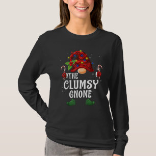 Clumsy Gnome Buffalo Plaid Matching Family Christm T-Shirt