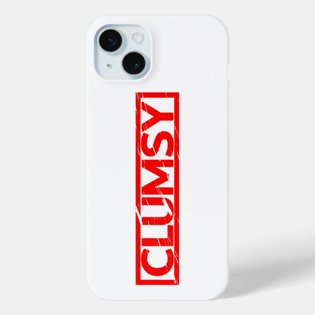 Clumsy Stamp Case-Mate iPhone Case (Back)