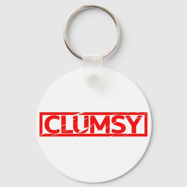 Clumsy Stamp Key Ring (Front)