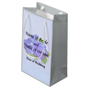 Cluster of Blue Hydrangea Wedding Products Small Gift Bag