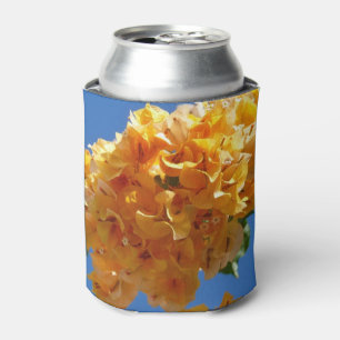 Cluster of Golden Bougainvillea Tropical Floral Can Cooler