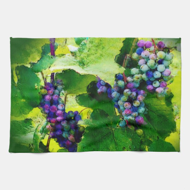 cluster of grapes kitchen towel 2017gr (Horizontal)