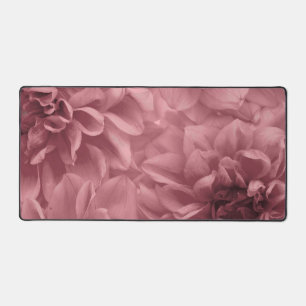 Cluster of Light Mauve Dahlias Floral Desk Mat