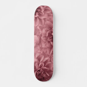 Cluster of Light Mauve Dahlias Floral Skateboard