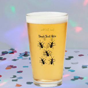 Cluster of Marching Creepy Black ants Glass