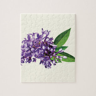 Cluster of Purple Lilacs Jigsaw Puzzle