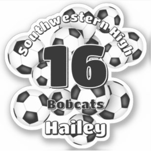 cluster of soccer balls personalised team spirit