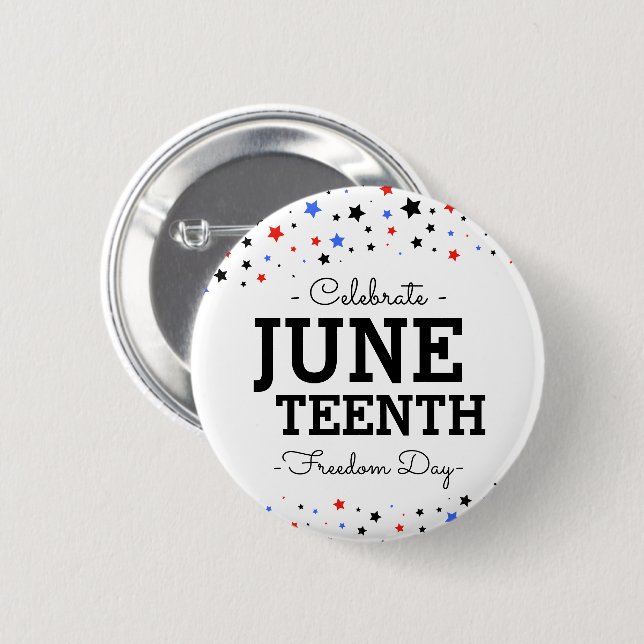 Cluster of Stars | Celebrate Juneteenth Button (Front & Back)