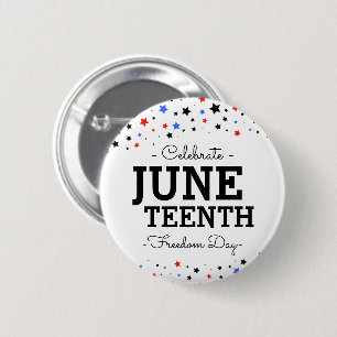 Cluster of Stars   Celebrate Juneteenth Button