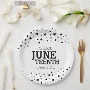 Cluster of Stars   Celebrate Juneteenth  Paper Plate