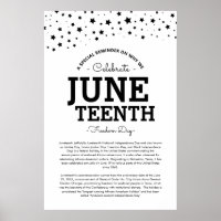 Cluster of Stars | Juneteenth Info Black/ White