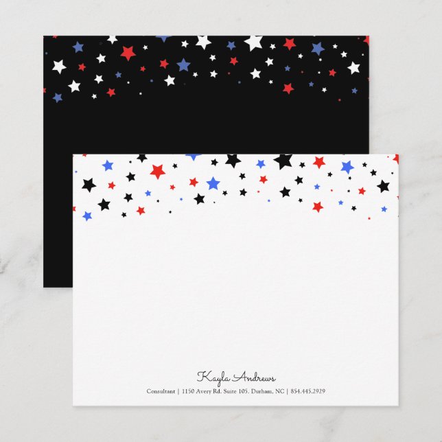 Cluster of Stars | Juneteenth Themed Stationary  Invitation (Front/Back)