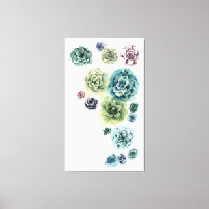 Cluster of Succulents Canvas Print