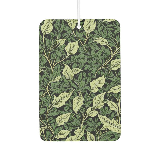 Cluster of Vines in Shades of Green Car Air Freshener (Front)