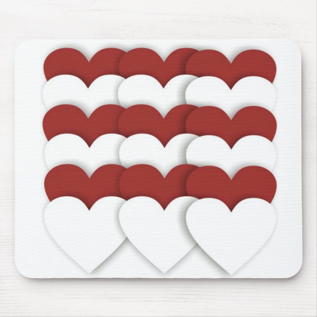 Clustered Hearts Mouse Mat (Front)