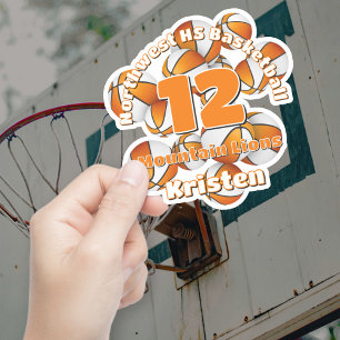 clustered orange team colours basketballs kids nam