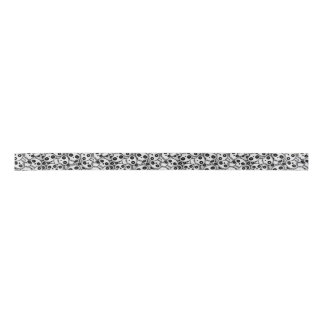 Clustered Skulls Satin Ribbon