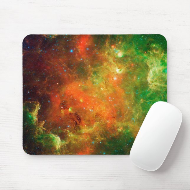 Clusters Of  Stars In The North American Nebula. Mouse Mat (With Mouse)
